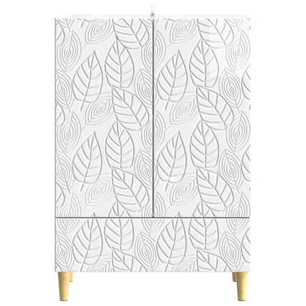 Sideboard Vit högglans 66 x 34,5 x 95 cm Konstruerat trä