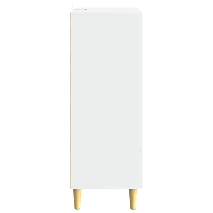 Sideboard Vit högglans 66 x 34,5 x 95 cm Konstruerat trä