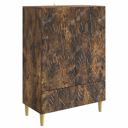 Sideboard Rökt ek 66 x 34,5 x 95 cm Konstruerat trä