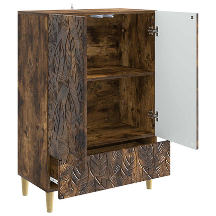 Sideboard Rökt ek 66 x 34,5 x 95 cm Konstruerat trä