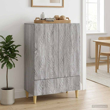 Sideboard Grå Sonoma 66 x 34,5 x 95 cm Konstruerat trä