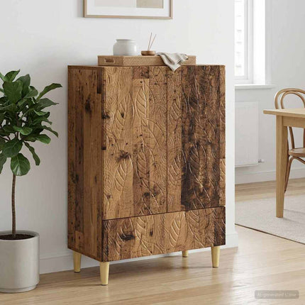 Sideboard Gammalt trä 66 x 34,5 x 95 cm Konstruerat trä