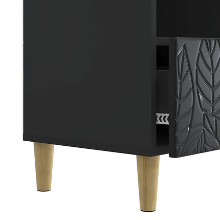 TV-skåp 102 x 34,5 x 50 cm Svart Konstruerat trä