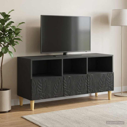 TV-skåp 102 x 34,5 x 50 cm Svart Konstruerat trä