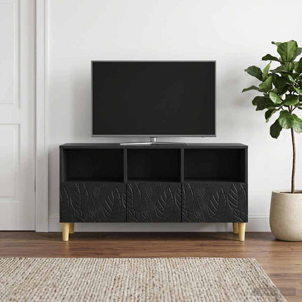 TV-skåp 102 x 34,5 x 50 cm Svart Konstruerat trä
