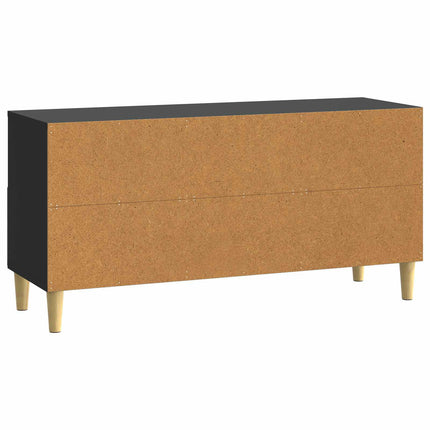TV-skåp 102 x 34,5 x 50 cm Svart Konstruerat trä
