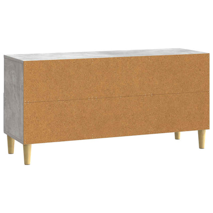 TV-skåp 102 x 34,5 x 50 cm Betonggrå Konstruerat trä