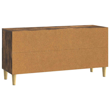 TV-skåp 102 x 34,5 x 50 cm Rökt ek Konstruerat trä
