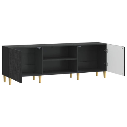 TV-skåp 150 x 31 x 50 cm Svart Konstruerat trä
