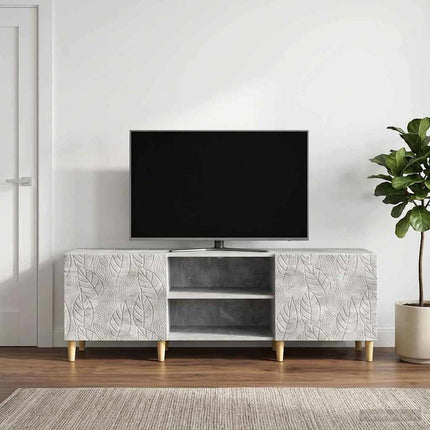 TV-skåp 150 x 31 x 50 cm Betonggrå Konstruerat trä