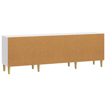 TV-skåp 150 x 31 x 50 cm Vit högglans Konstruerat trä