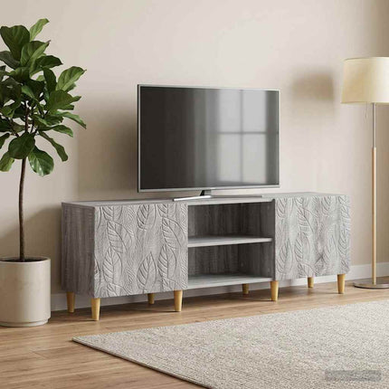 TV-skåp 150 x 31 x 50 cm Grå Sonoma Konstruerat trä