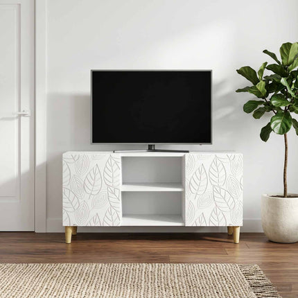 TV-skåp 102 x 34,5 x 50 cm Vit Konstruerat trä