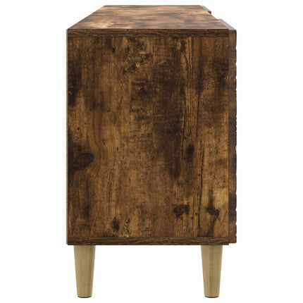 TV-skåp 102 x 34,5 x 50 cm Rökt ek Konstruerat trä