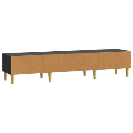 TV-skåp 147 x 34,5 x 30 cm Svart Konstruerat trä