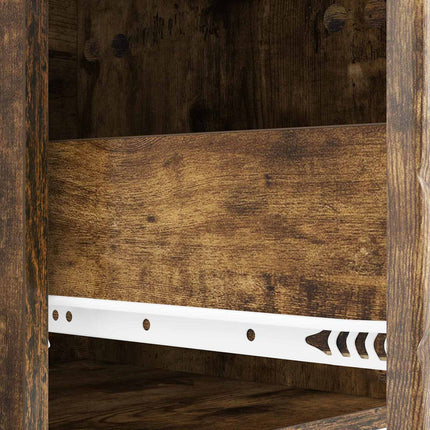 TV-skåp 147 x 34,5 x 30 cm Rökt ek Konstruerat trä
