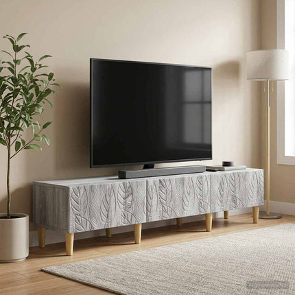 TV-skåp 147 x 34,5 x 30 cm Grå Sonoma Konstruerat trä