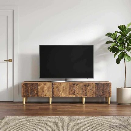TV-skåp 147 x 34,5 x 30 cm Gammalt trä Konstruerat trä