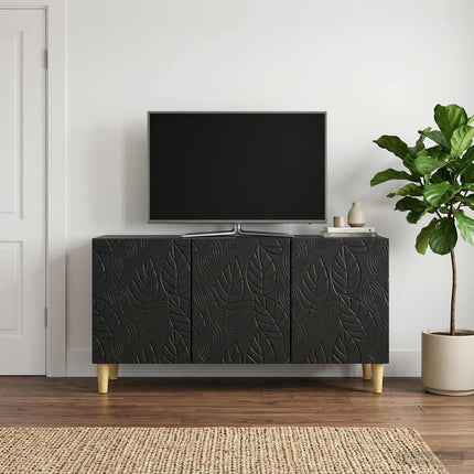 TV-skåp 99 x 34,5 x 50 cm Svart Konstruerat trä