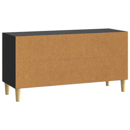 TV-skåp 99 x 34,5 x 50 cm Svart Konstruerat trä
