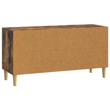 TV-skåp 99 x 34,5 x 50 cm Rökt ek Konstruerat trä