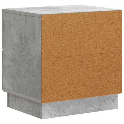 Nattduksbord Betonggrå 43 x 34,5 x 44,5 cm Konstruerat trä