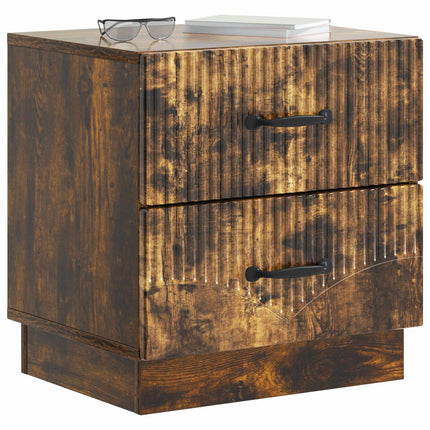 Nattduksbord Rökt ek 43 x 34,5 x 44,5 cm Konstruerat trä