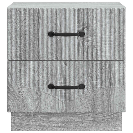 Nattduksbord med låda 2 pcs Grå sonoma-ek 43 x 34,5 x 44,5 cm
