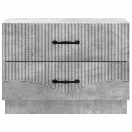 Nattduksbord Betonggrå 62 x 34,5 x 44,5 cm Konstruerat trä