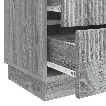 Nattduksbord Grå sonoma-ek 62 x 34,5 x 44,5 cm Konstruerat trä
