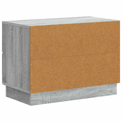 Nattduksbord Grå sonoma-ek 62 x 34,5 x 44,5 cm Konstruerat trä