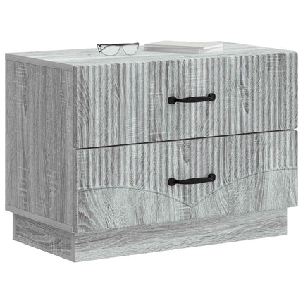 Nattduksbord Grå sonoma-ek 62 x 34,5 x 44,5 cm Konstruerat trä