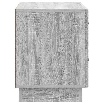 Nattduksbord Grå sonoma-ek 62 x 34,5 x 44,5 cm Konstruerat trä