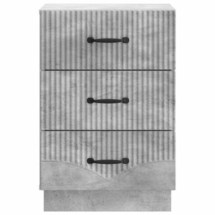 Nattduksbord Betonggrå 43 x 41 x 63,5 cm Konstruerat trä