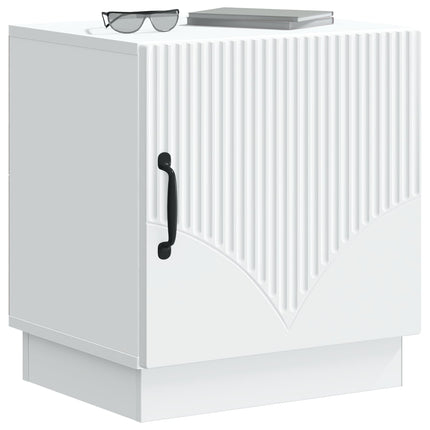 Sängbord Vit 43 x 34,5 x 47 cm Konstruerat trä
