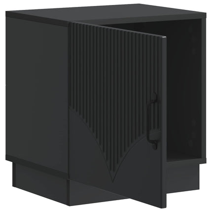 Sängbord 2 pcs Svart 43 x 34,5 x 47 cm Konstruerat trä