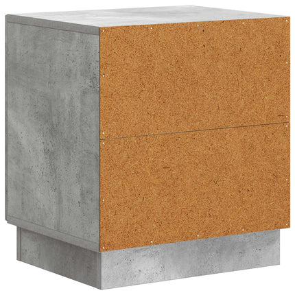 Sängbord 2 pcs Betonggrå 43 x 34,5 x 47 cm Konstruerat trä