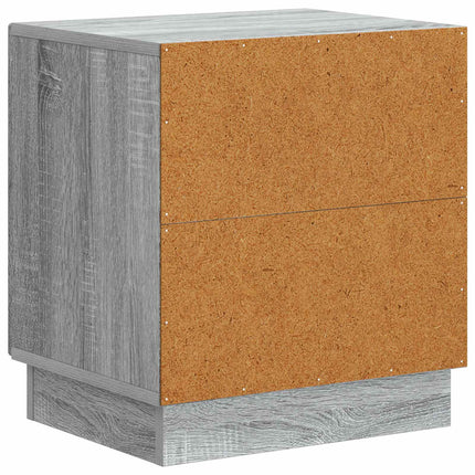 Sängbord 2 pcs Grå Sonoma 43 x 34,5 x 47 cm Konstruerat trä