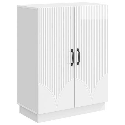 Sideboard Vit högglans 66 x 34,5 x 87 cm Konstruerat trä
