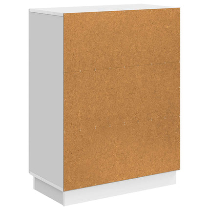Sideboard Vit högglans 66 x 34,5 x 87 cm Konstruerat trä