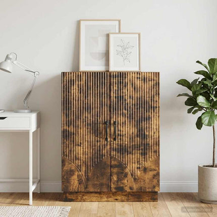 Sideboard Rökt ek 66 x 34,5 x 87 cm Konstruerat trä