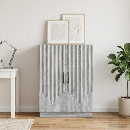 Sideboard Grå sonoma-ek 66 x 34,5 x 87 cm Konstruerat trä