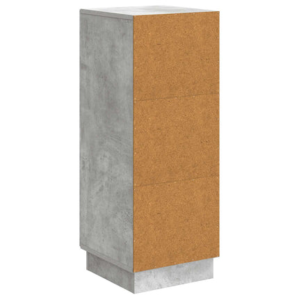 Sideboard Betonggrå 33 x 34,5 x 87 cm Konstruerat trä