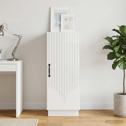 Sideboard Vit högglans 33 x 34,5 x 87 cm Konstruerat trä