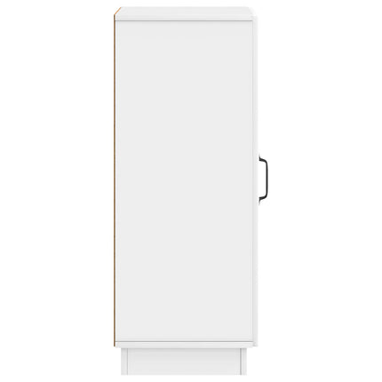 Sideboard Vit högglans 33 x 34,5 x 87 cm Konstruerat trä