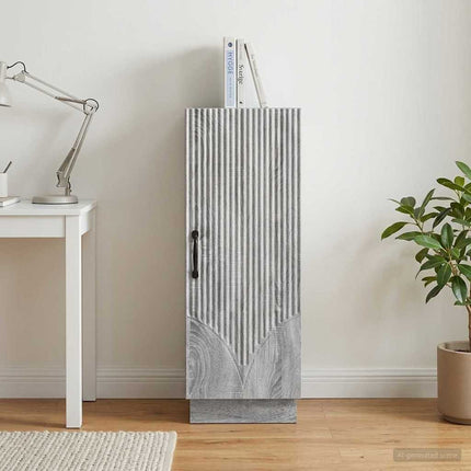 Sideboard Grå sonoma-ek 33 x 34,5 x 87 cm Konstruerat trä