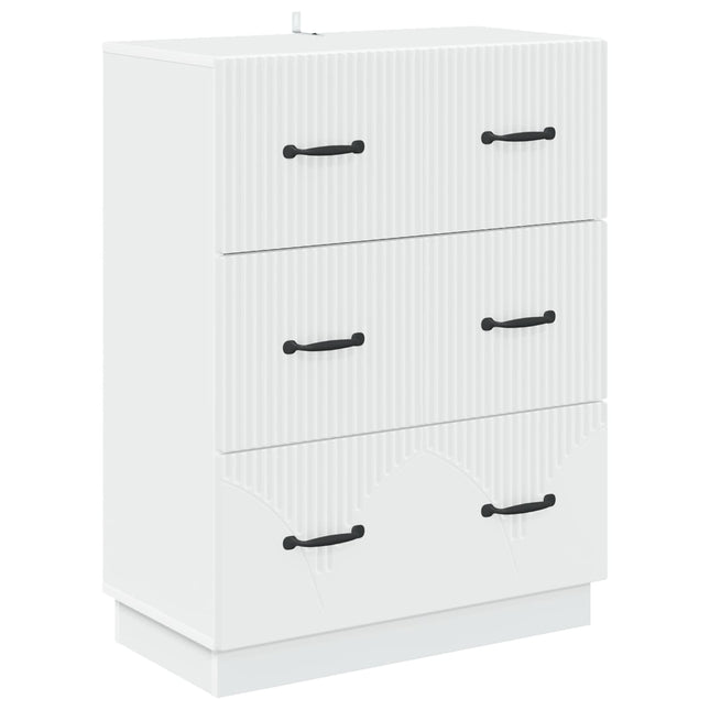 Lådans skåp Vit 66 x 34,5 x 87 cm Konstruerat trä