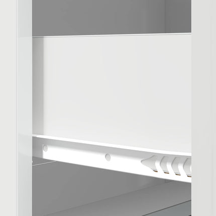 Lådans skåp Vit högglans 66 x 34,5 x 87 cm Konstruerat trä