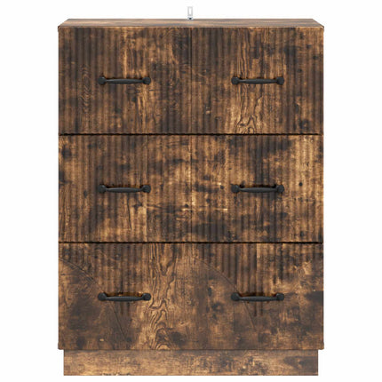 Lådans skåp Rökt ek 66 x 34,5 x 87 cm Konstruerat trä