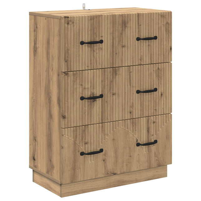 Lådans skåp 66 x 34,5 x 87 cm Konstruerat trä Artisan-ek